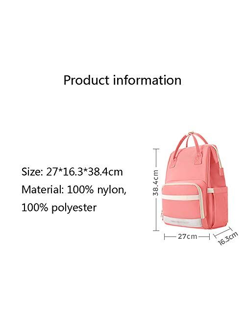 BJYXSZD Diaper Backpack, Large Capacity Baby Bag, Multi-Function Travel Backpack Nappy Bags, Nursing Bag, Roomy Waterproof for Baby Care, Stylish and Durable