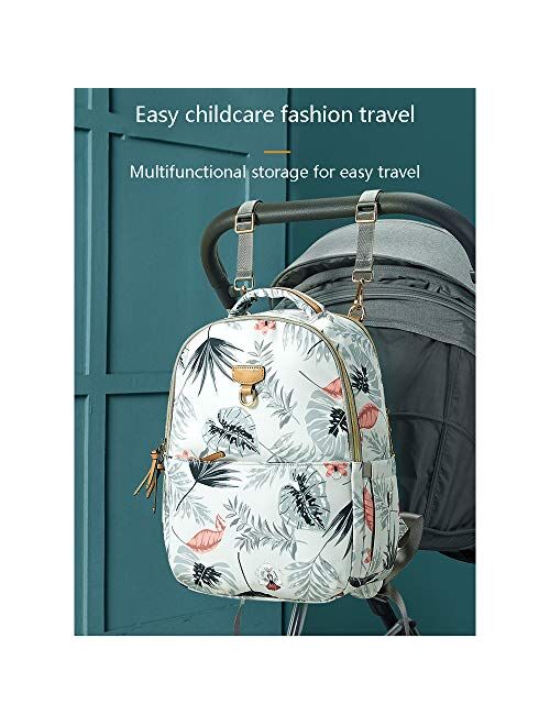 BJYXSZD Diaper Backpack, Large Capacity Baby Bag, Multi-Function Travel Backpack Nappy Bags