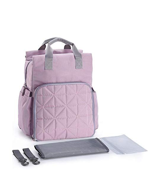 Angle-w Stylish Design,Simple Travel, Baby Diaper Bag Backpack Multifunctional Waterproof Maternity Diaper Bags Mommy Travel Backpack Stroller Bag Baby Napkin Care Let us