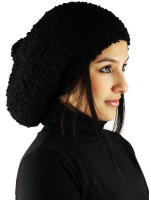 MADE TO ORDER - Knitted 100% by Hand ALPACA Rasta Hat - Black Luxury