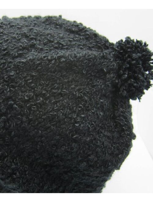MADE TO ORDER - Knitted 100% by Hand ALPACA Rasta Hat - Black Luxury