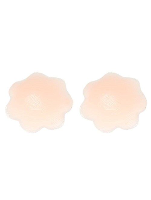BESTOYARD 2 Pairs Pasties Bra Adhesive Silicone Nipple Covers Reusable Bra 2 Pair Breast Petals