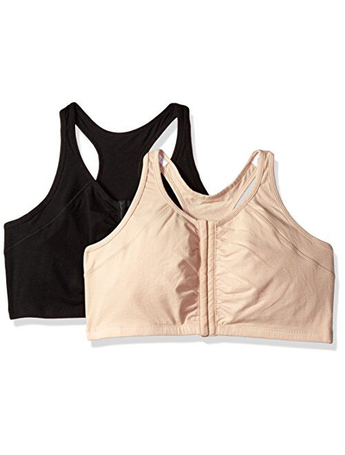 Fruit of the Loom Women's Front Close Racerback, 2-Pack