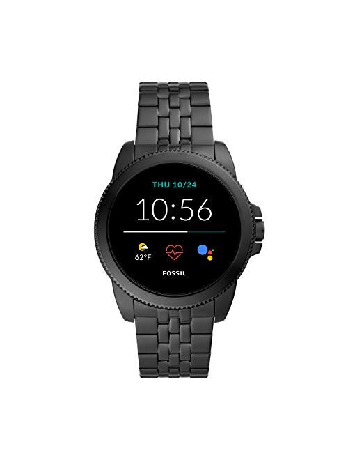 Fossil Men's Gen 5E 44mm Stainless Steel Touchscreen Smartwatch with Speaker, Heart Rate, Contactless Payments and Smartphone Notifications