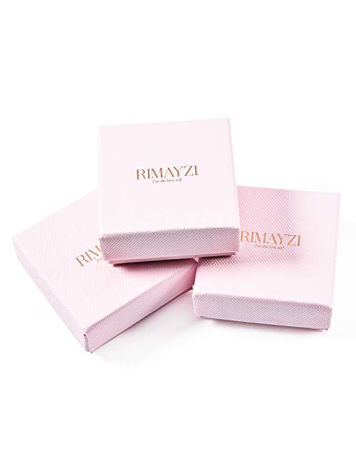 RIMAYZI 14K Gold Plated Mesh Link Chain Bracelet for Women/Girls, Gold Bracelets, Jewelry Gifts for Women Mom Wife Girls Sister