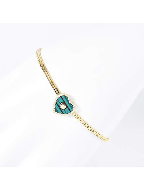 RIMAYZI 14K Gold Plated Mesh Link Chain Bracelet for Women/Girls, Gold Bracelets, Jewelry Gifts for Women Mom Wife Girls Sister