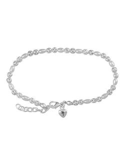 Dicksons First Holy Communion Pearl Beaded Girl's 7 Inch Silver-Plated Bracelet