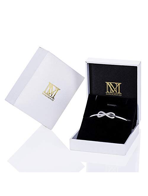 Infinity Chain Bracelet In Rhodium Plated Sterling Silver - Foto 5