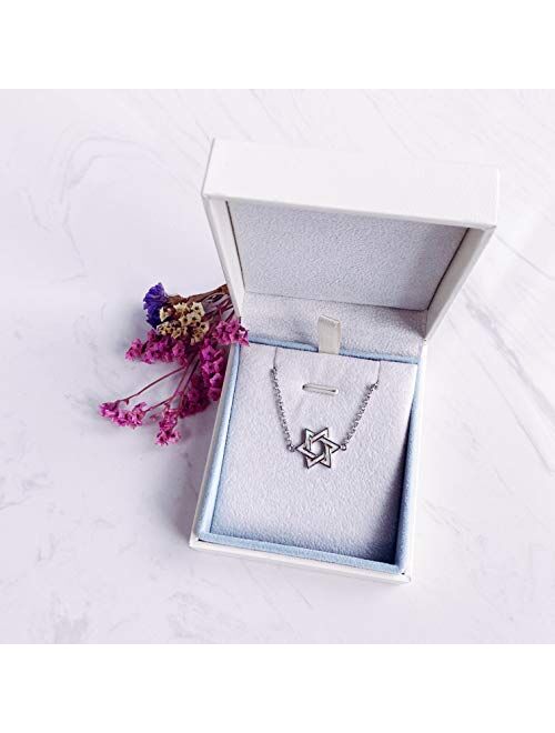 FANCIME Sterling Silver Created Fire Opal Star Necklace/Dangle Earrings/Bracelet Charm Danity October Birthstone Fine Jewelry for Women