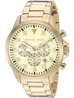 Men' sGage Gold-Tone Watch MK8491