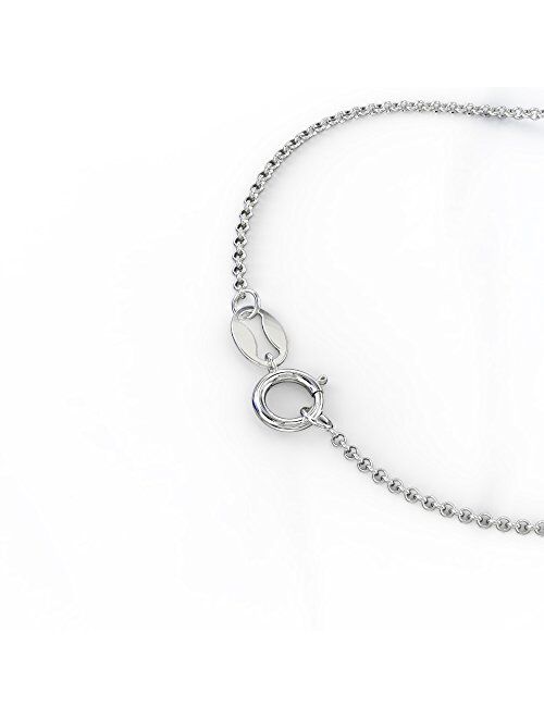 Sterling Silver Personalized Flourish Name Bracelet by JEWLR