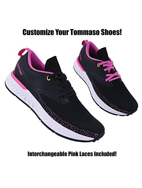 Tommaso Capri Knit Women's Walkable, SPD Compatible, Indoor Cycling Shoe and Bundle, White, Grey, Black, Pink