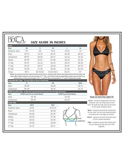 Becca by Rebecca Virtue Women's Show & Tell Crochet Plunge One Piece Swimsuit