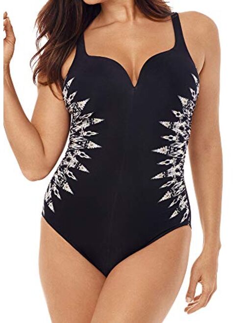 Miraclesuit Women's Slimming Swimwear Temptress Tummy Control Soft Cup One Piece Swimsuit