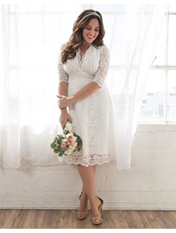 Kiyonna Women's Plus Size Wedding Belle Dress