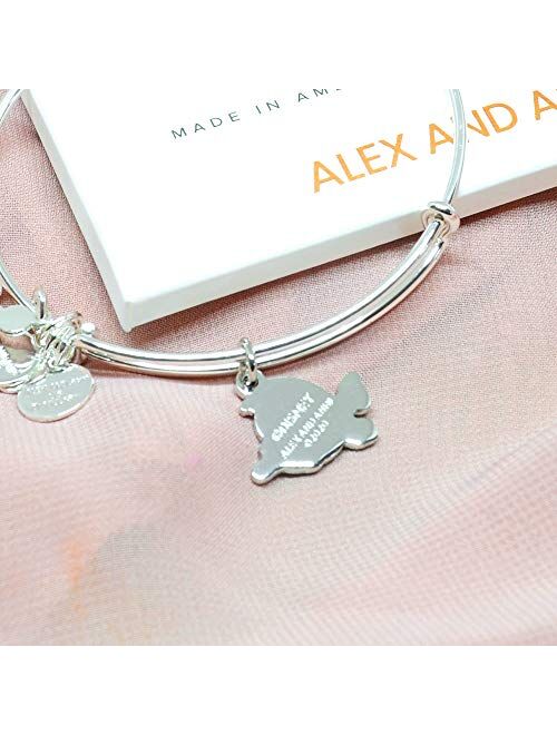 Alex and ANI Disney Parks Under The Sea Flounder Fish Bangle - Best Friend of Ariel The Little Mermaid - Charm Bracelet Jewelry Gift (Silver Finish)