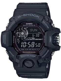 Tactical Rangeman G-Shock Solar Atomic Watch, Black/Black, GW9400-1B
