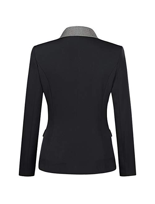 Women's Double Breasted 2 Piece Suit Set Two Button Blazer Jacket and Pants