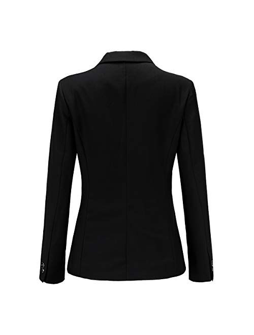 Women 2 Piece Suit Set Work Office Two Button Blazer Jacket and Pants