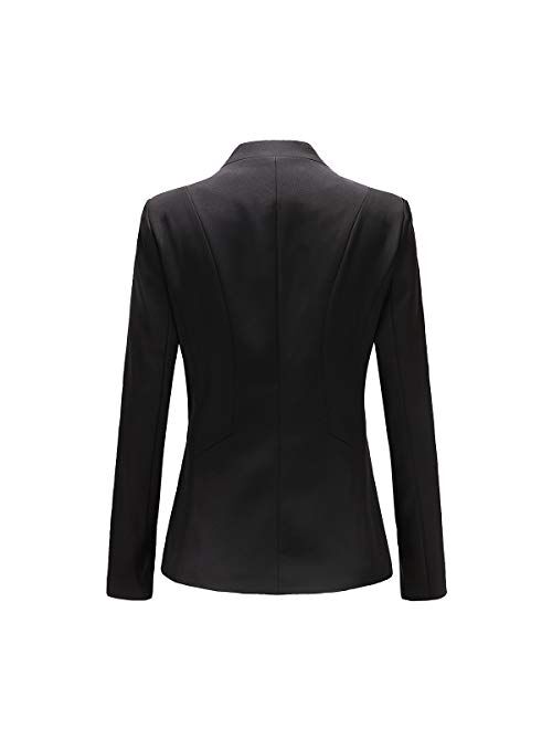 Women's Slim Fit 2 Piece Suit Set 1 Button Blazer Jacket and Suit Pants