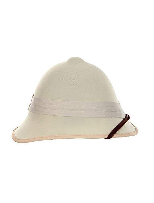 British Safari Jungle Pith Helmet for Adults Men and Women Tan