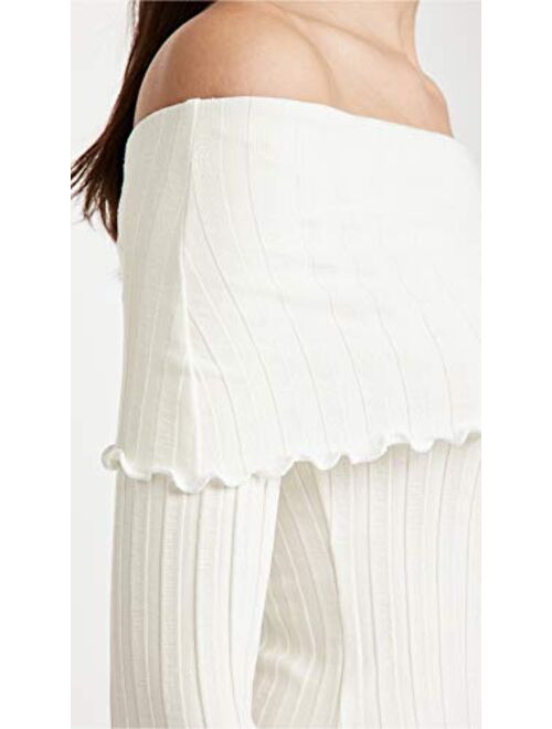 Simon Miller Women's Espen Fold Over Long Sleeve Dress