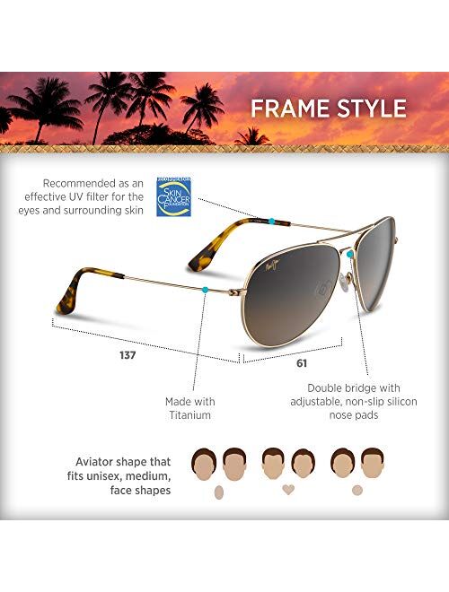 Maui Jim Mavericks Aviator Sunglasses