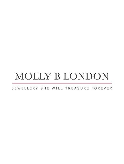 Molly B London Sterling Silver Adored First 1pt Diamond Heart Teenage Girl's Bracelet for Birthday Gift