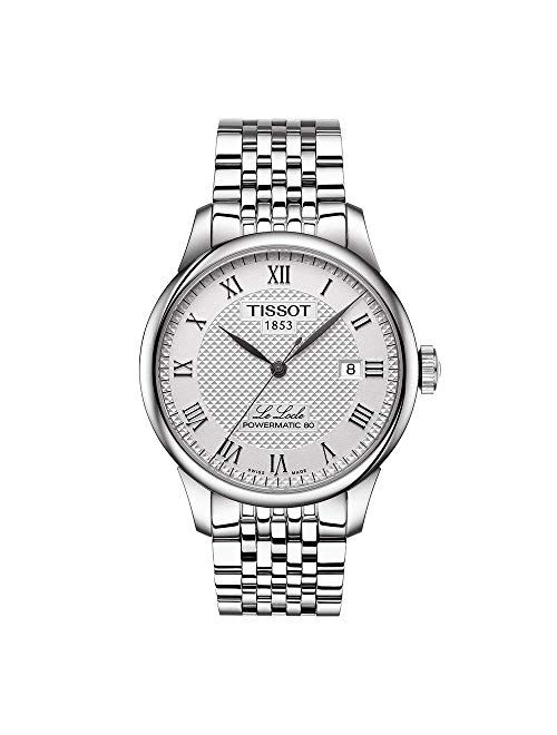 Tissot mens Le Locle Stainless Steel Dress Watch Grey T0064071103300
