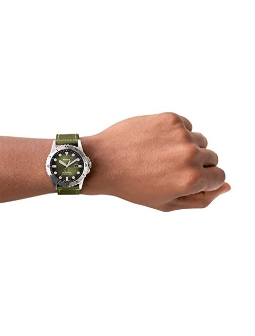 Fossil Men's FB-01 Stainless Steel Dive-Inspired Casual Quartz Watch