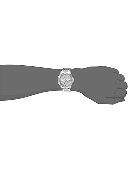 Guess SILVER-TONE CRYSTAL CHRONO-LOOK DIAL Watch