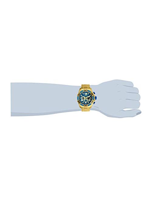 Invicta Men's Pro Diver Scuba 50mm Gold Tone Stainless Steel Chronograph Quartz Watch, Gold (Model: 25852)