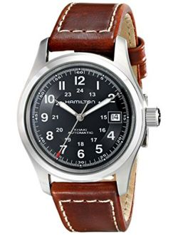 Men's HML-H70455533 Khaki Field Black Dial Watch