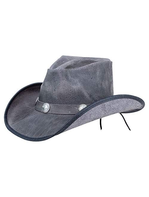 American Hat Makers Cyclone Leather Cowboy Hat for Men and Women — Handcrafted