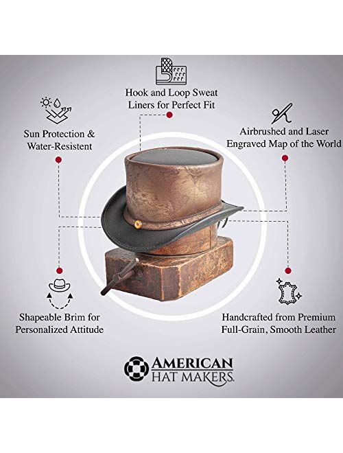 American Hat Makers Hatlas Top Hat — Handcrafted, Victorian Steampunk Hatter