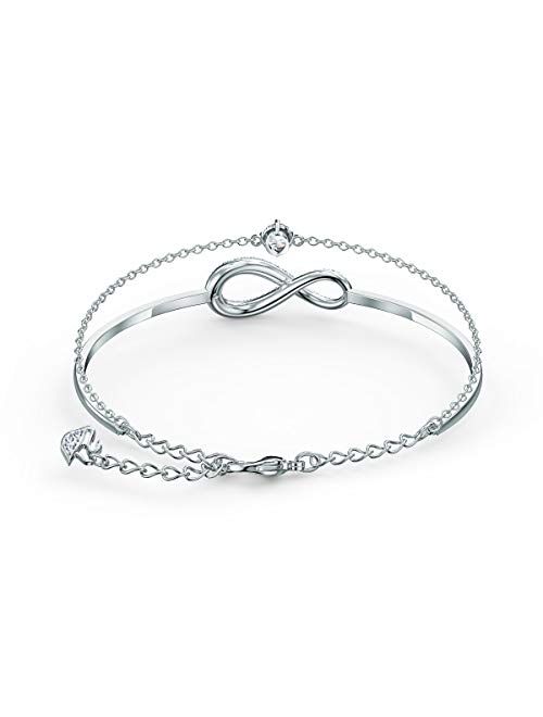 SWAROVSKI Infinity Collection Women's Infinity Jewelry Collections, Rhodium Finish, Rose Gold Tone Finish, Clear Crystals