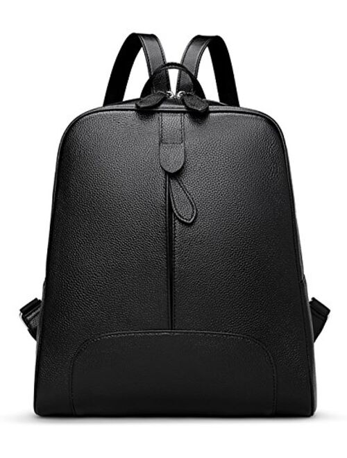Hot Style Women Real Genuine Leather Backpack Purse SchoolBag for ladies by Coolcy (Royal blue)