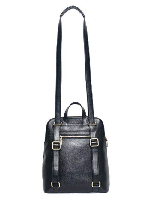 Coolcy Women Real Leather Backpack Shoulder Bag