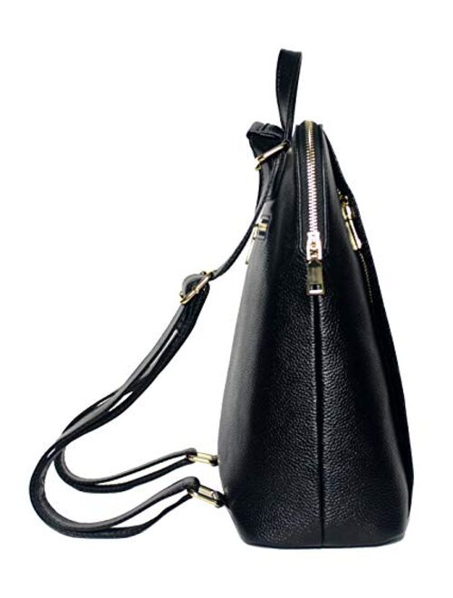 Coolcy Women Real Leather Backpack Shoulder Bag