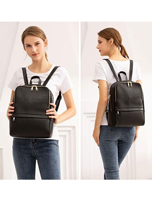 Coolcy Hot Style Women Real Genuine Leather Backpack Fashion Bag