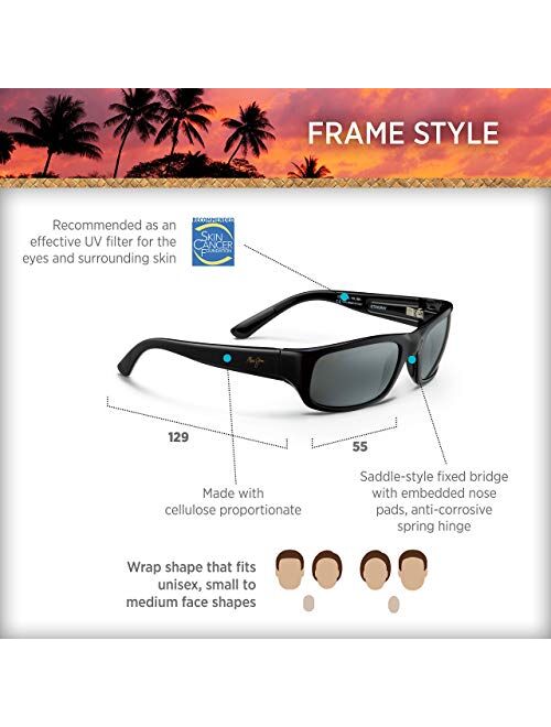 Maui Jim Stingray Rectangular Sunglasses