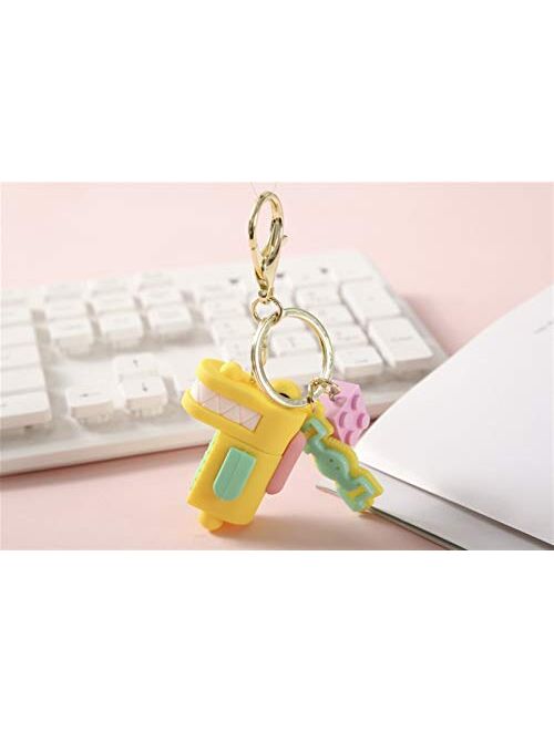 JZYZSNLB Keychain Cute Key Chain Women Girl Kawaii Kitten Car Keychain Fashion Keyring Animal Dating (Color : Gold)