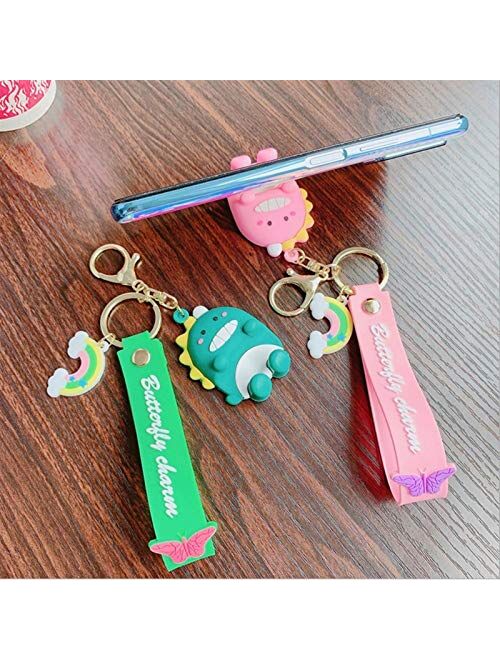 JZYZSNLB Keychain Cute Key Chain Women Girl Kawaii Kitten Car Keychain Fashion Keyring Animal Dating (Color : Gold)
