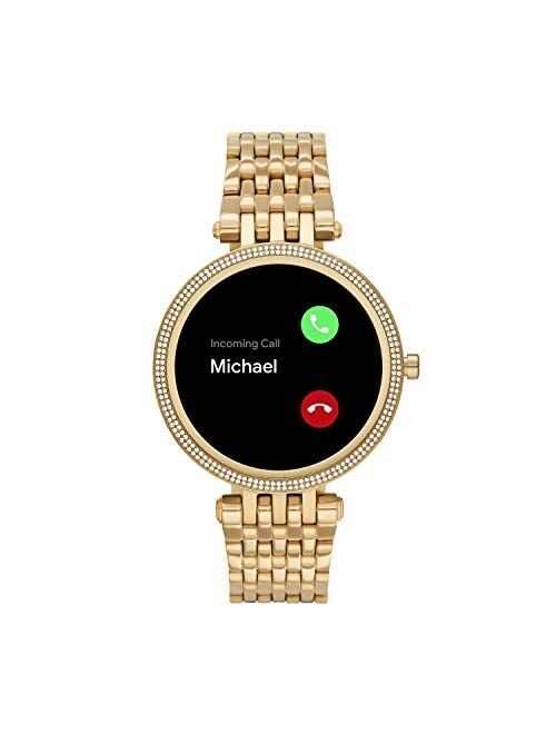 Michael Kors Women's Gen 5E 42mm Stainless Steel Touchscreen Smartwatch with Fitness Tracker, Heart Rate, Contactless Payments, and Smartphone Notifications.