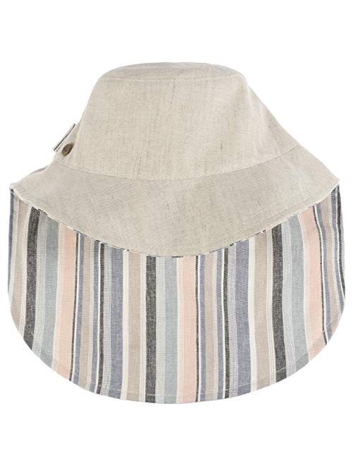 Lierys Uni Stripes Cloth Hat Women - Made in Italy
