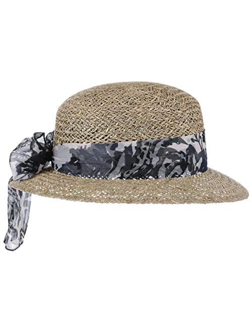 Lierys Seagrass Straw Hat with Cloth Band Women - Made in Italy