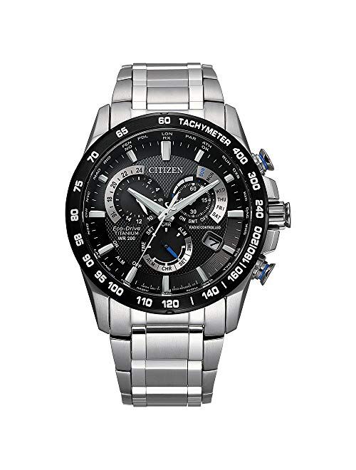 Citizen Men's PCAT Eco-Drive Chronograph Watch in Super Titanium, Silver, CB5908-57E