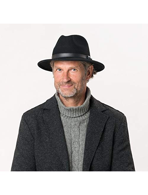 Lierys Chicago Wool Felt Traveller Hat Women/Men - Made in Italy