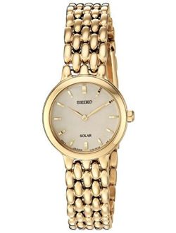 Women's Ladies Dress Japanese-Quartz Watch with Stainless-Steel Strap, Gold, 12 (Model: SUP352)