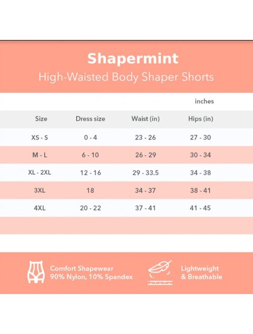 Shapermint Empetua Women’s All Day Every Day High Waisted Shaper Shorts